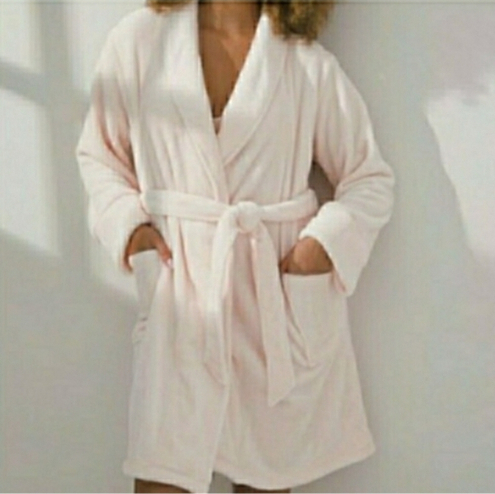 Pink Robe Short Soma Luxury Valentine L/XL NWT 💗 RETAIL $84- - Picture 10 of 12